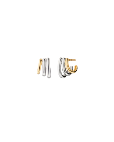 Two Tone Rings Of Saturn Earrings