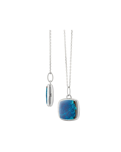 Monica Rich Kosann Slim Viv Sterling Silver Locket Necklace
