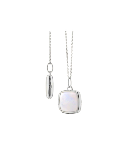 Monica Rich Kosann Slim Viv Sterling Silver Locket Necklace