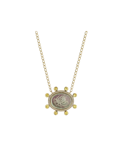 18K Yellow Gold Large Octopus Caspian Necklace