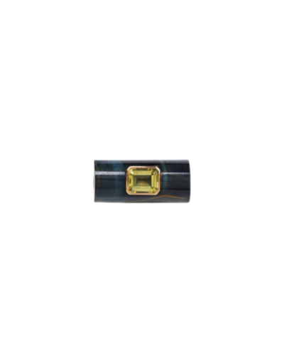 18Krg Emerald Cut Lemon Qtzbl