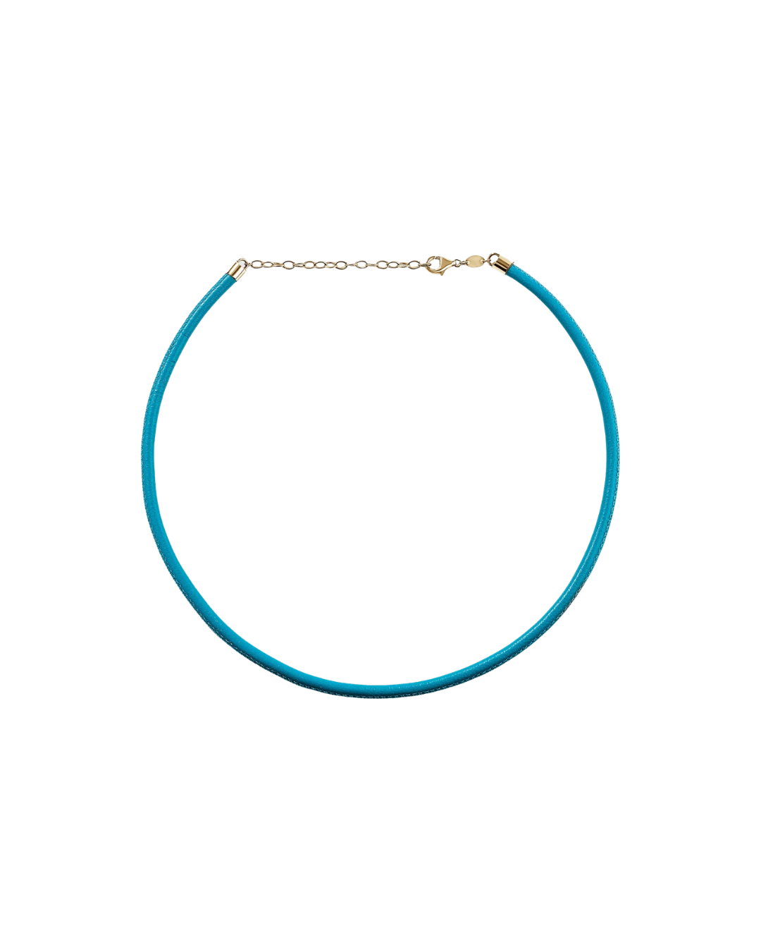 Julia Chafé Turquoise Leather Cord Necklace