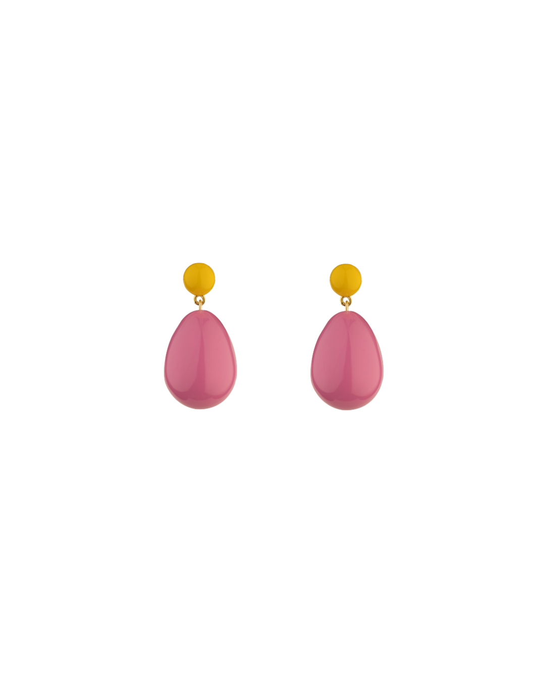 Mini Yellow and Pink Blend Drop Earrings