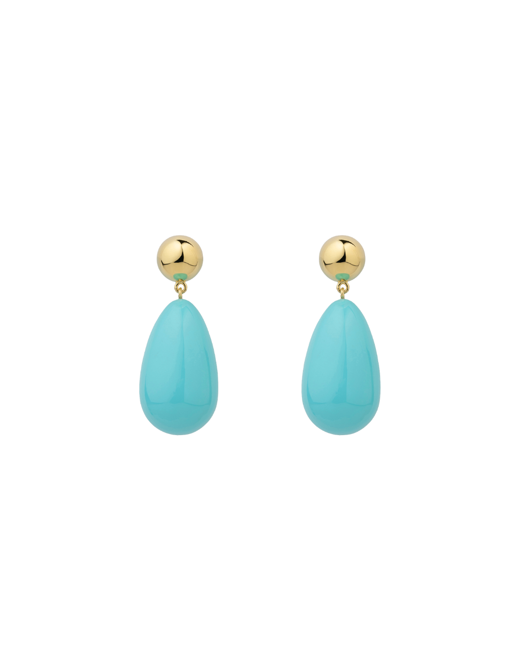Large YGP Light Blue Drop Earrings