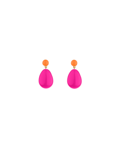 Mini Blend Orange and Pink Drop Earrings