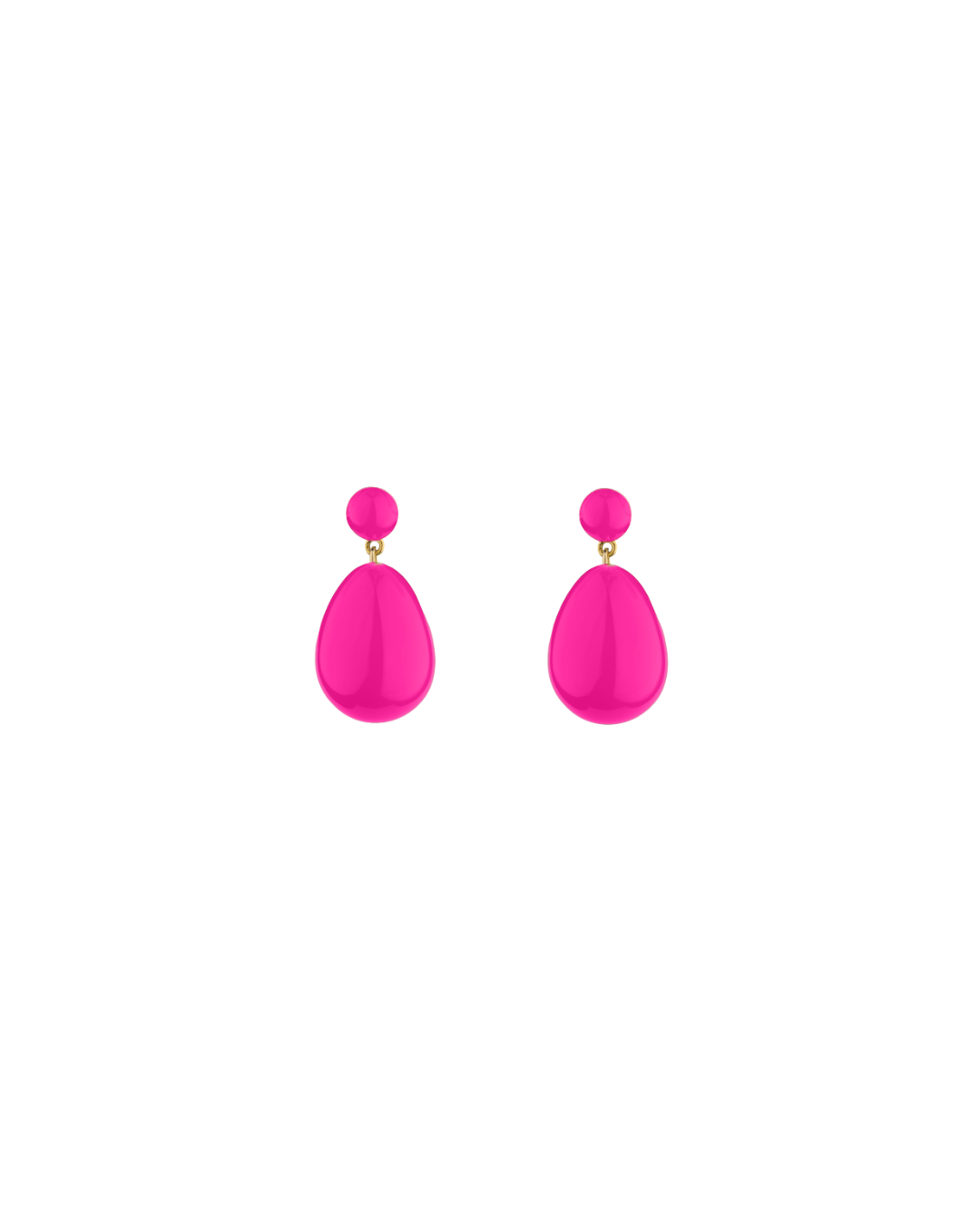 Mini Pink  Drop Earrings