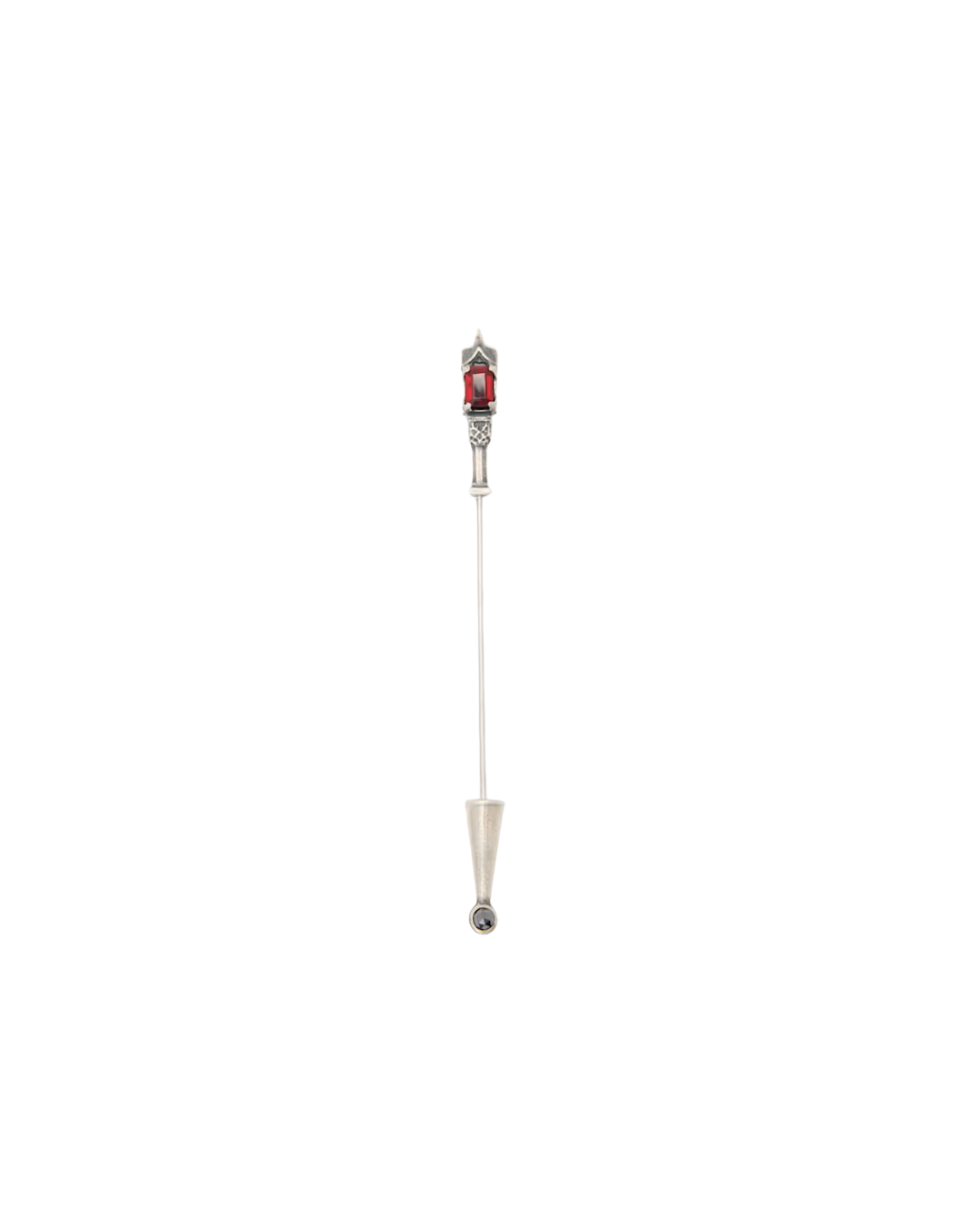 Garnet Black Dia Lapel Pin