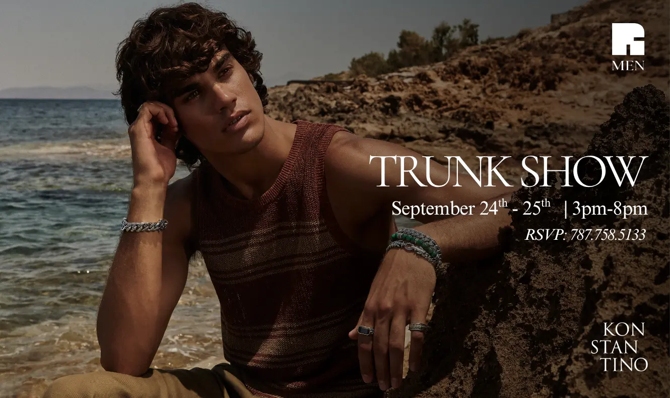 Konstantino Trunk Show at Reinhold Men invitation