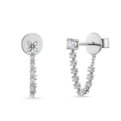 18K Essentials Draped Stiletto Earrings