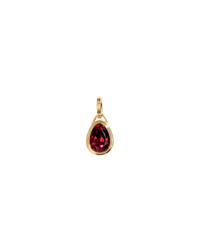 Rose Tourmaline Pear-Shaped Pendant