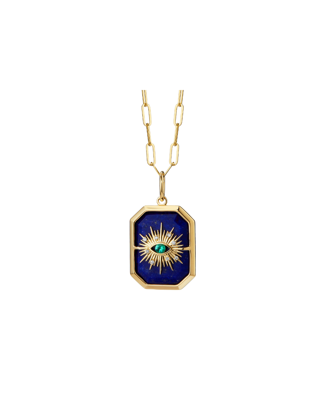 18Y Chakra Evil Eye Pendant Lapis Lazuli