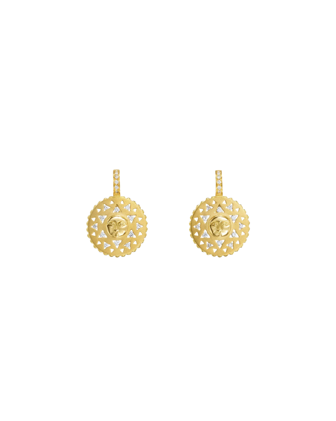 18K Orbit Sun Earrings