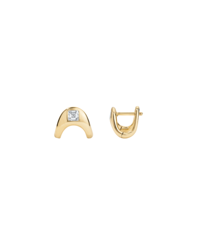 ZAHN-Zs Petite ZAHA Earrings with Asscher Cut Diamonds