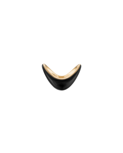 ZAHN-Zs 14KYG Petite ZAHA Ring with Onyx