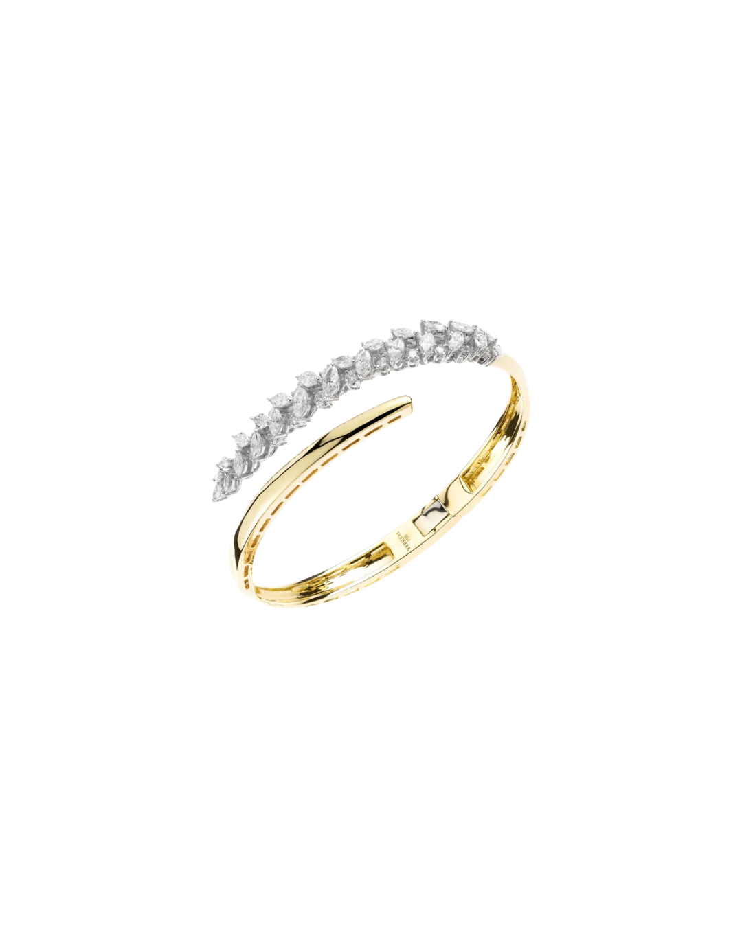 18KYWG Golden Strada Bangle Bracelet