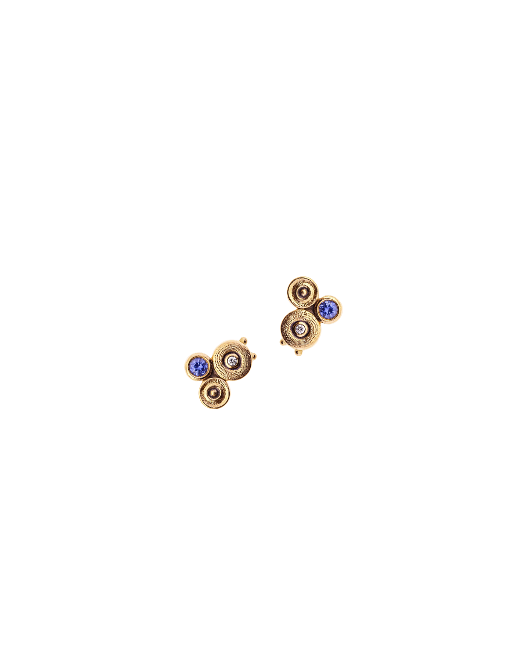 Ocean Stud Earrings- Sapphire