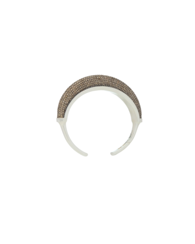 Wyld Box's Sterling Silver Luna Cuff with Brown Diamonds