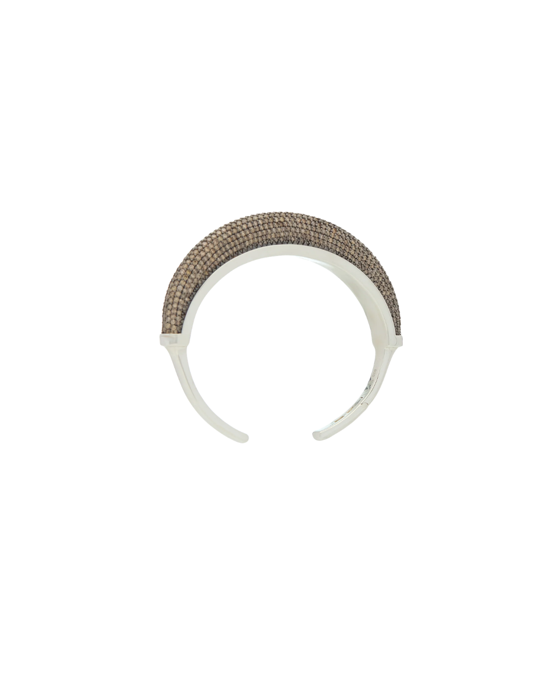 Wyld Box's Sterling Silver Luna Cuff with Brown Diamonds