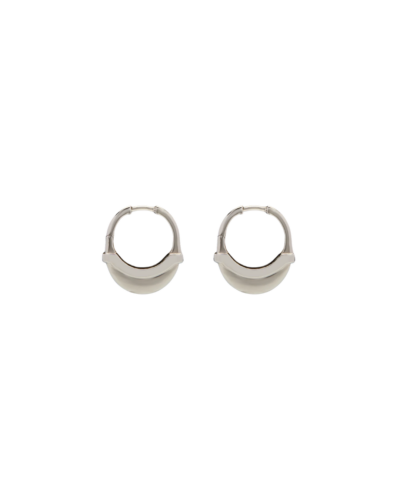 Wyld Boxs Sterling Silver Luna Small Hoop Earrings