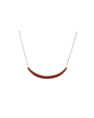 Wyld Box's Sterling Silver Luna Necklace with Jasper