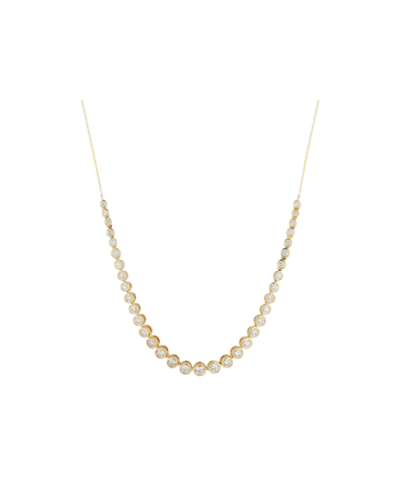 Lulu Jack Graduating Bezel Tennis Necklace