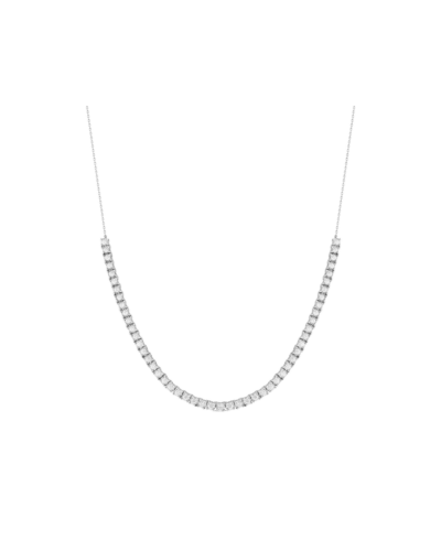Ava Bea Tennis White Gold Necklace