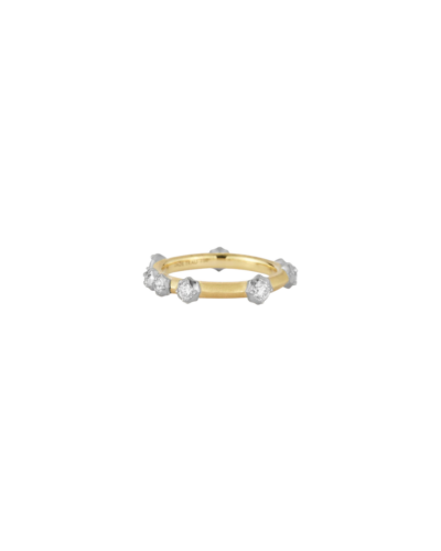 Jade Trau Two-Tone Constellation Diamond Stacking Band