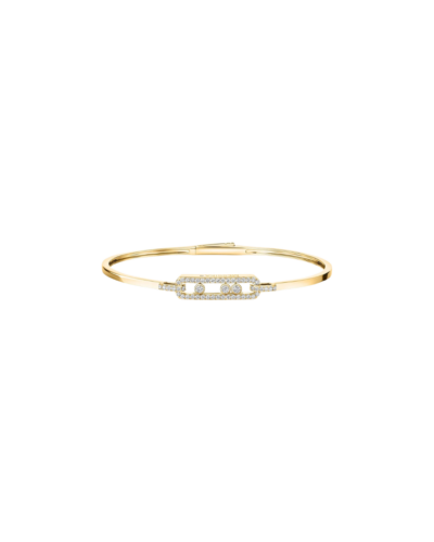 Messika Move Classique Pavé Bangle 18K Yellow Gold with Diamonds