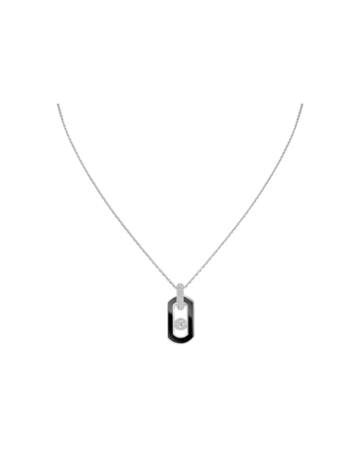 Messikas 18KWG So Move Necklace with Onyx and Diamonds